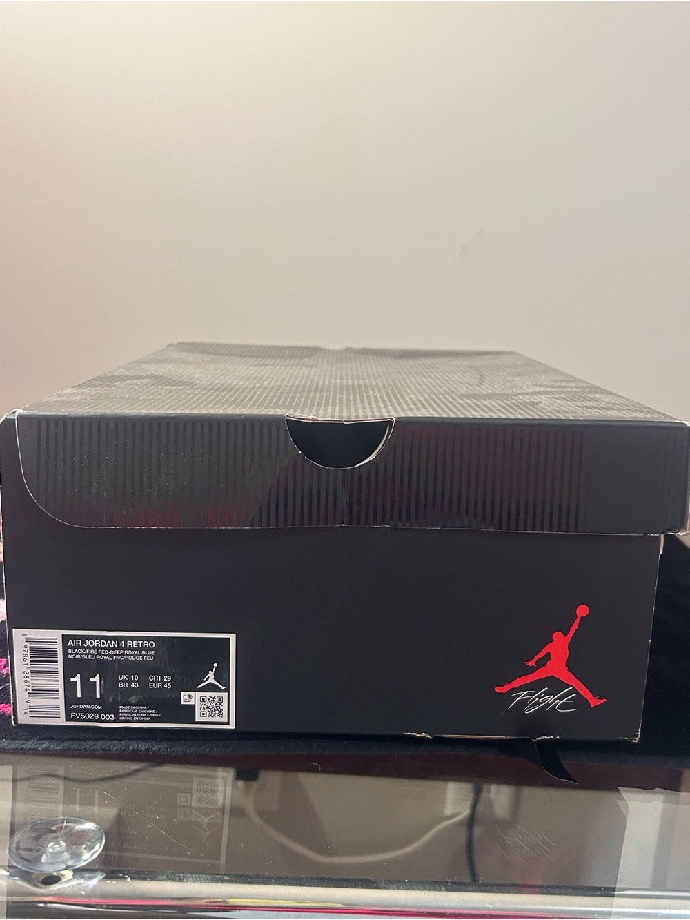 Jordan 1 Mid Black/White/Silver Patent Leather Sneakers - Picture 4 of 4